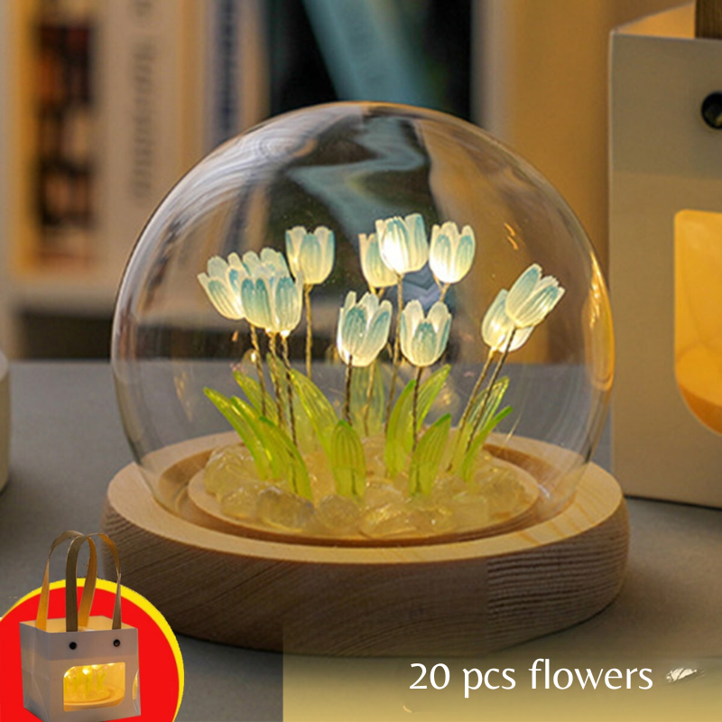 Lampe DIY tulipe à monter – Douce lumière florale