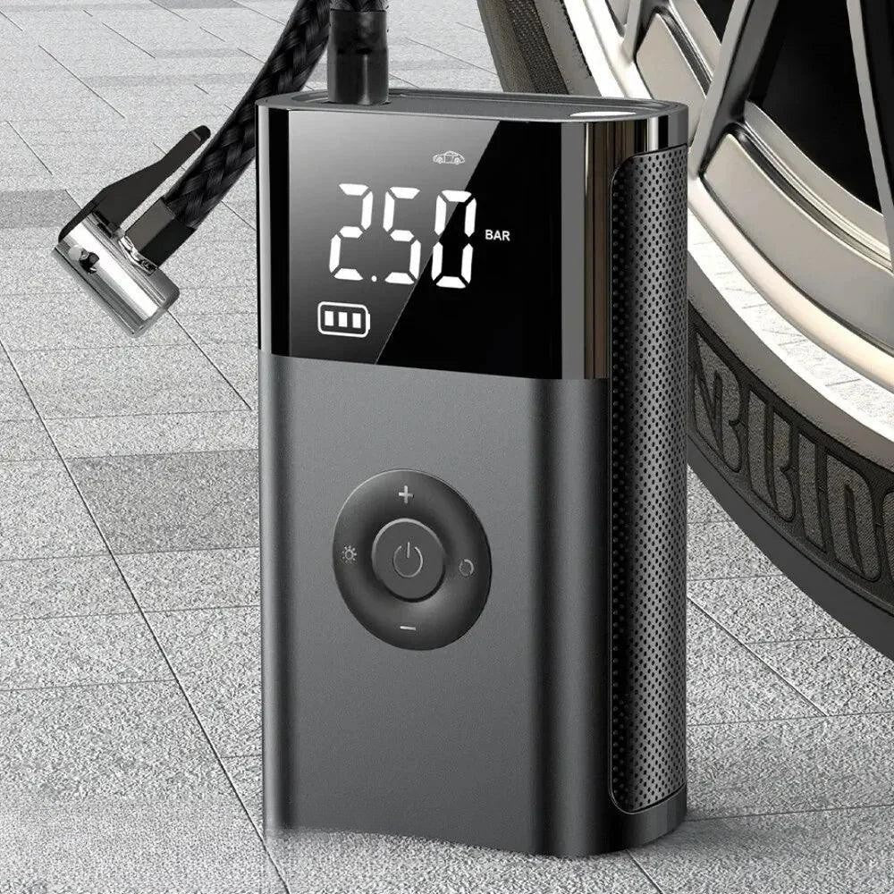 Inflate your tires in the blink of an eye, wherever you are