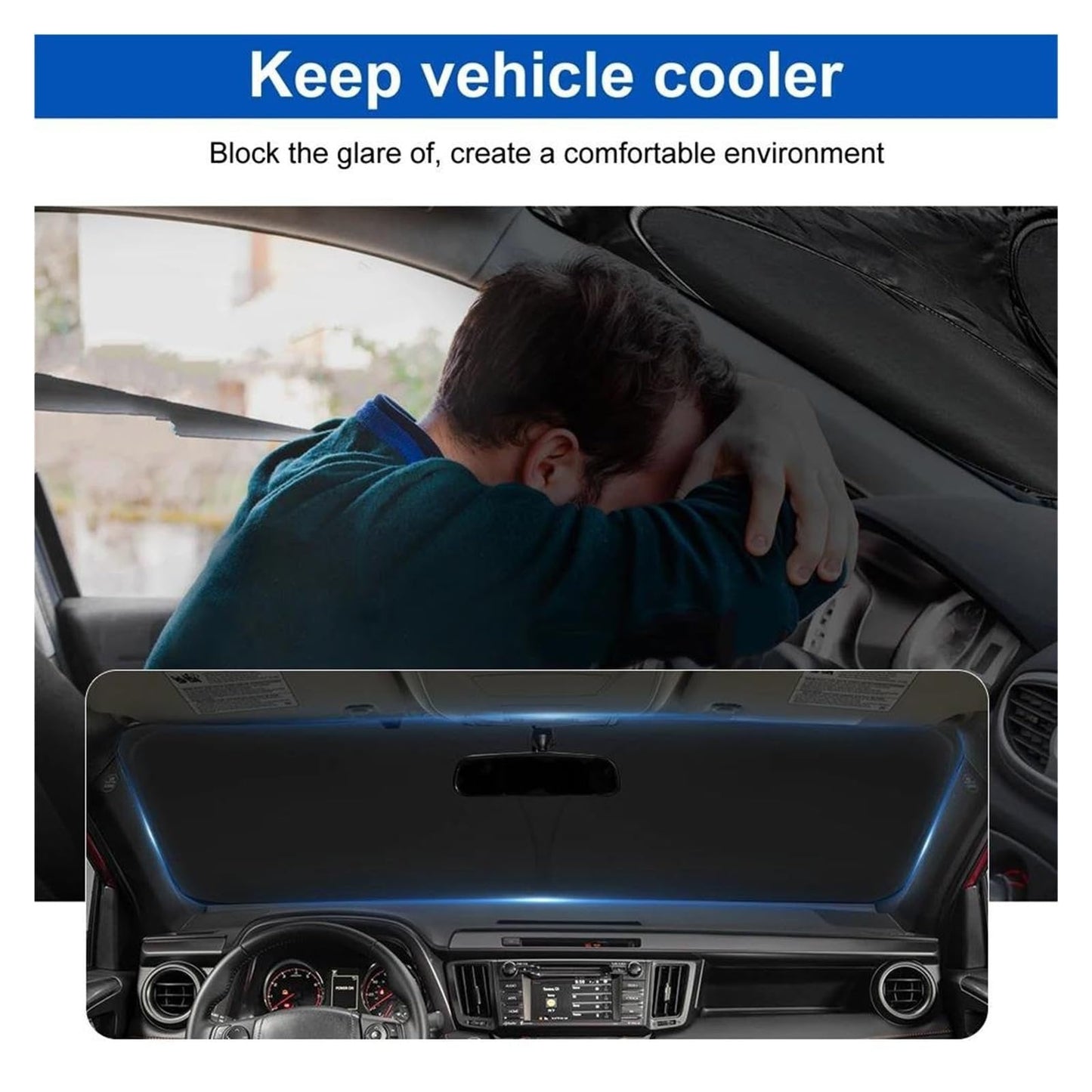 Pare-soleil voiture anti-chaleur sur mesure et efficace