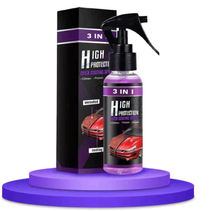 Instant shine and protection in a single spray