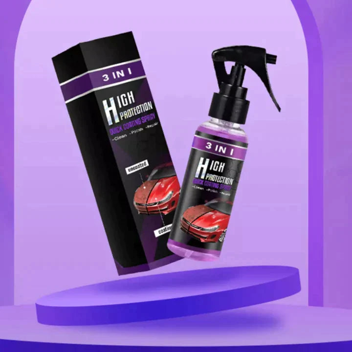 Instant shine and protection in a single spray