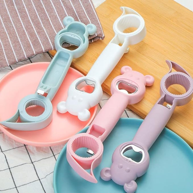 4 in 1 マルチボトルオープナーとジャーオープナー