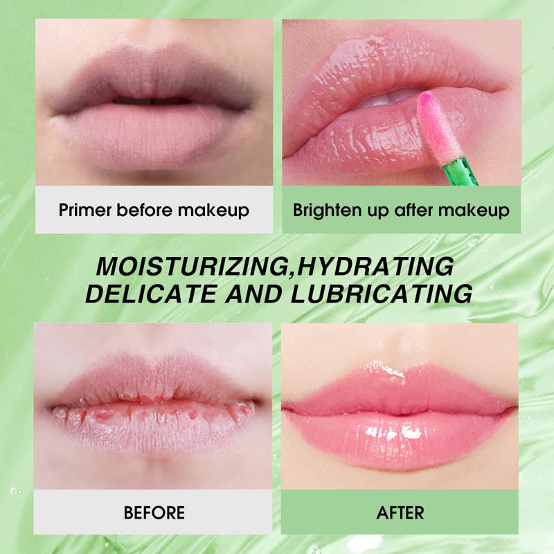 Fylliga och glänsande läppar i ett enda drag