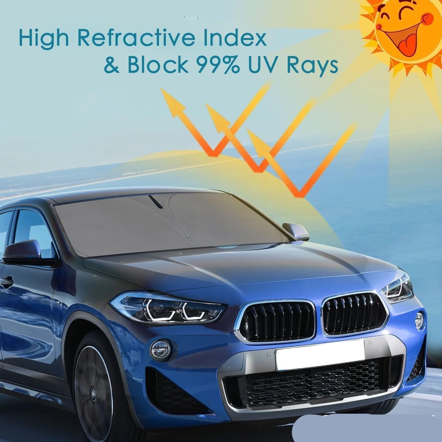 Pare-soleil voiture anti-chaleur sur mesure et efficace