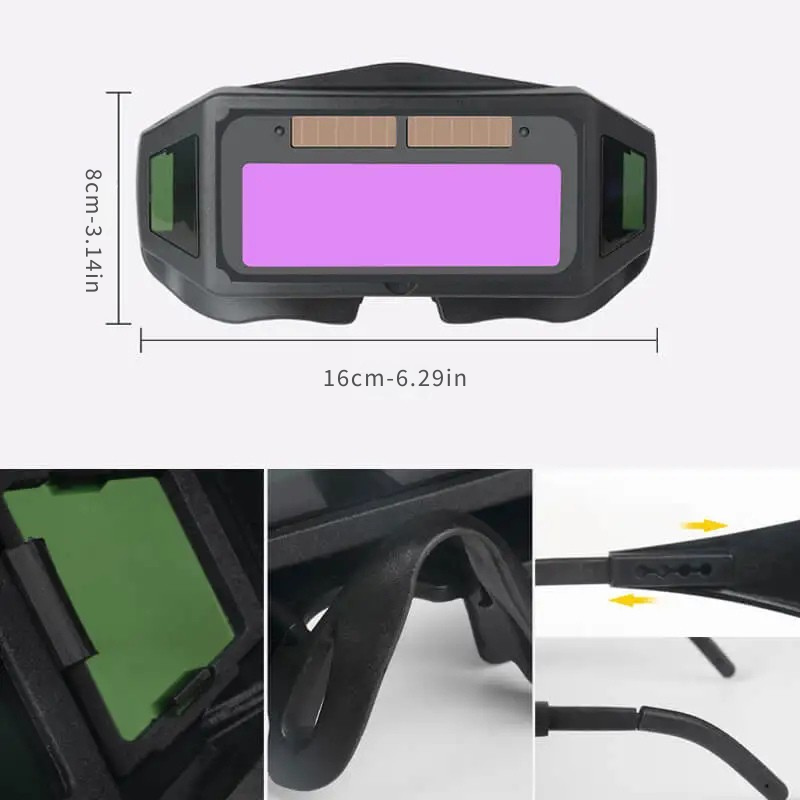 Gafas de soldadura autooscurecedoras solares