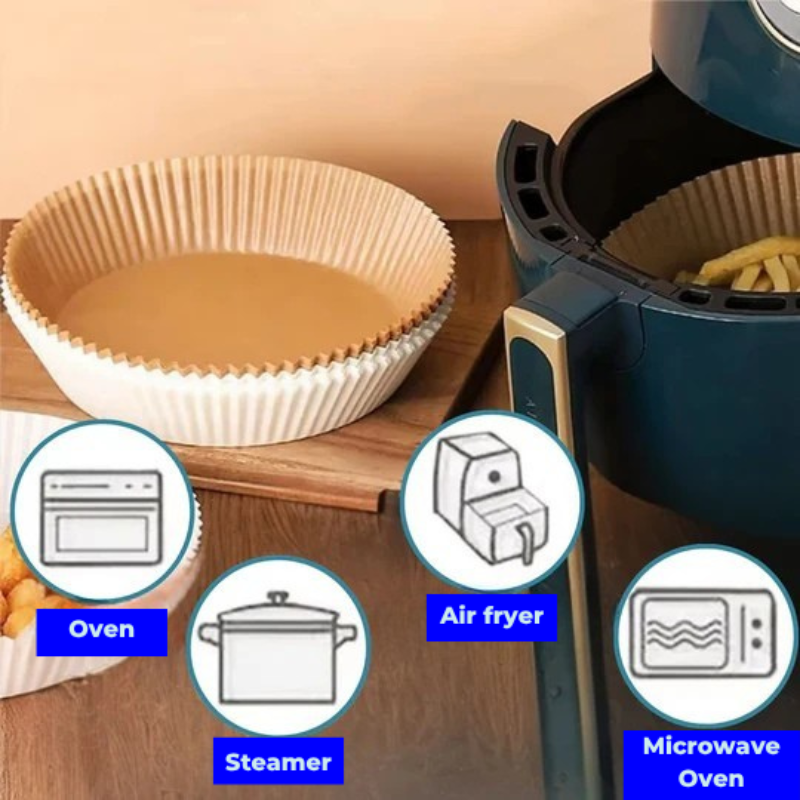 Practical cooking papers for Air fryer – Cleanliness and time saving