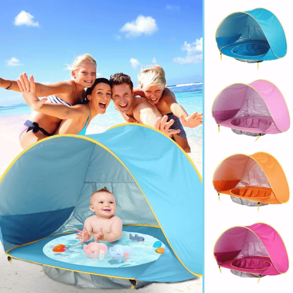 Tienda anti-UV para bebé – Protección óptima en la playa