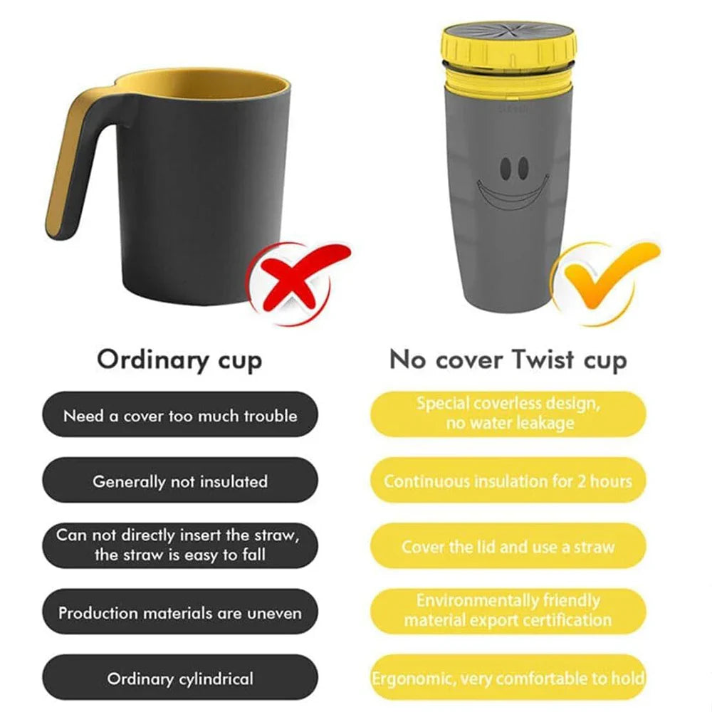 Leak-proof cup without lid – Drink without spilling