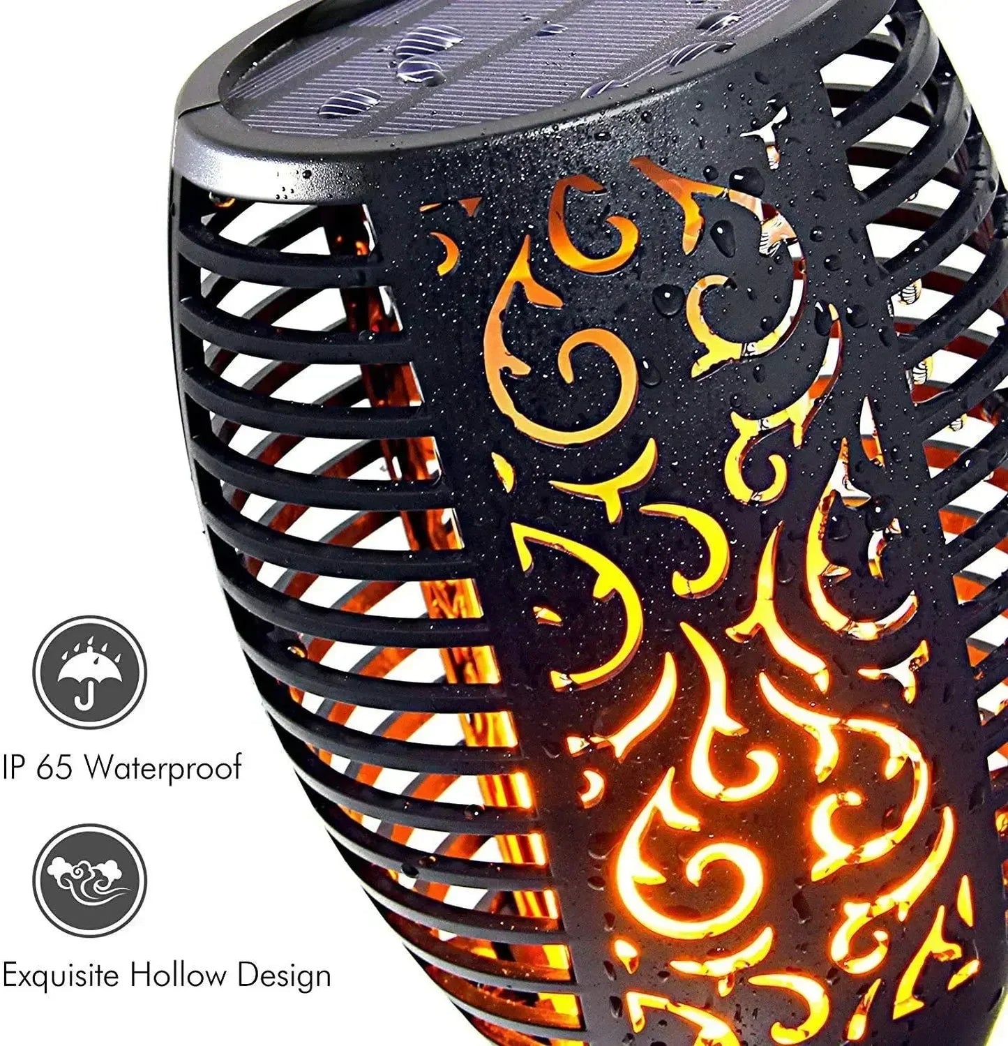 Solárna LED lampa – Realistický plameň bez ohňa