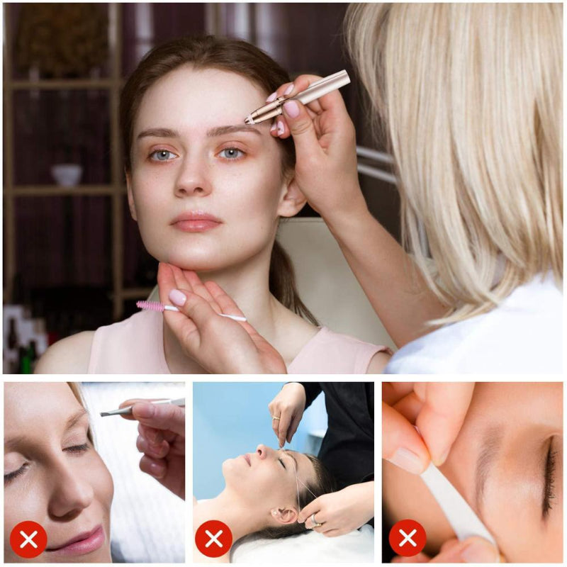 إزالة شعر دقيقة وغير مؤلمة لحواجب مرتبة