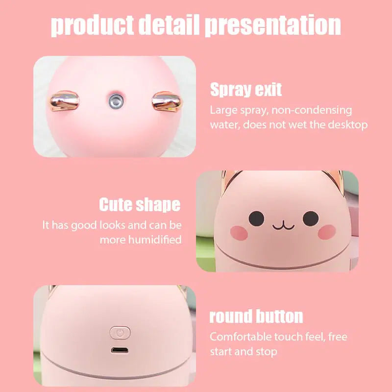 Humidificador de gato para un aire fresco y relajante