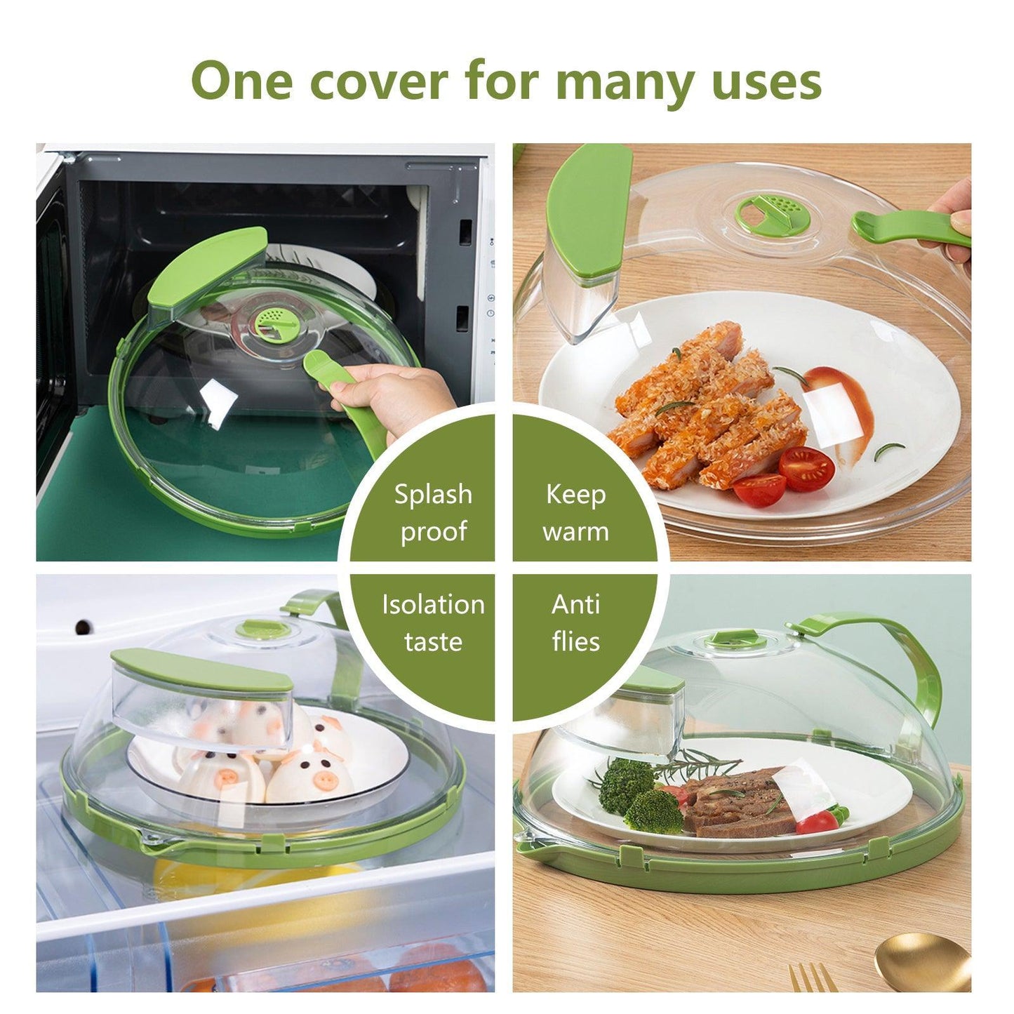 Microwave splash-proof steam lid