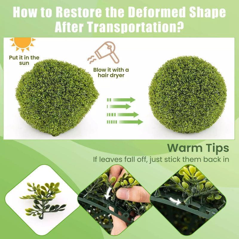 אלגנטיות טבעית ללא תחזוקה עבור החללים שלכם (x2)