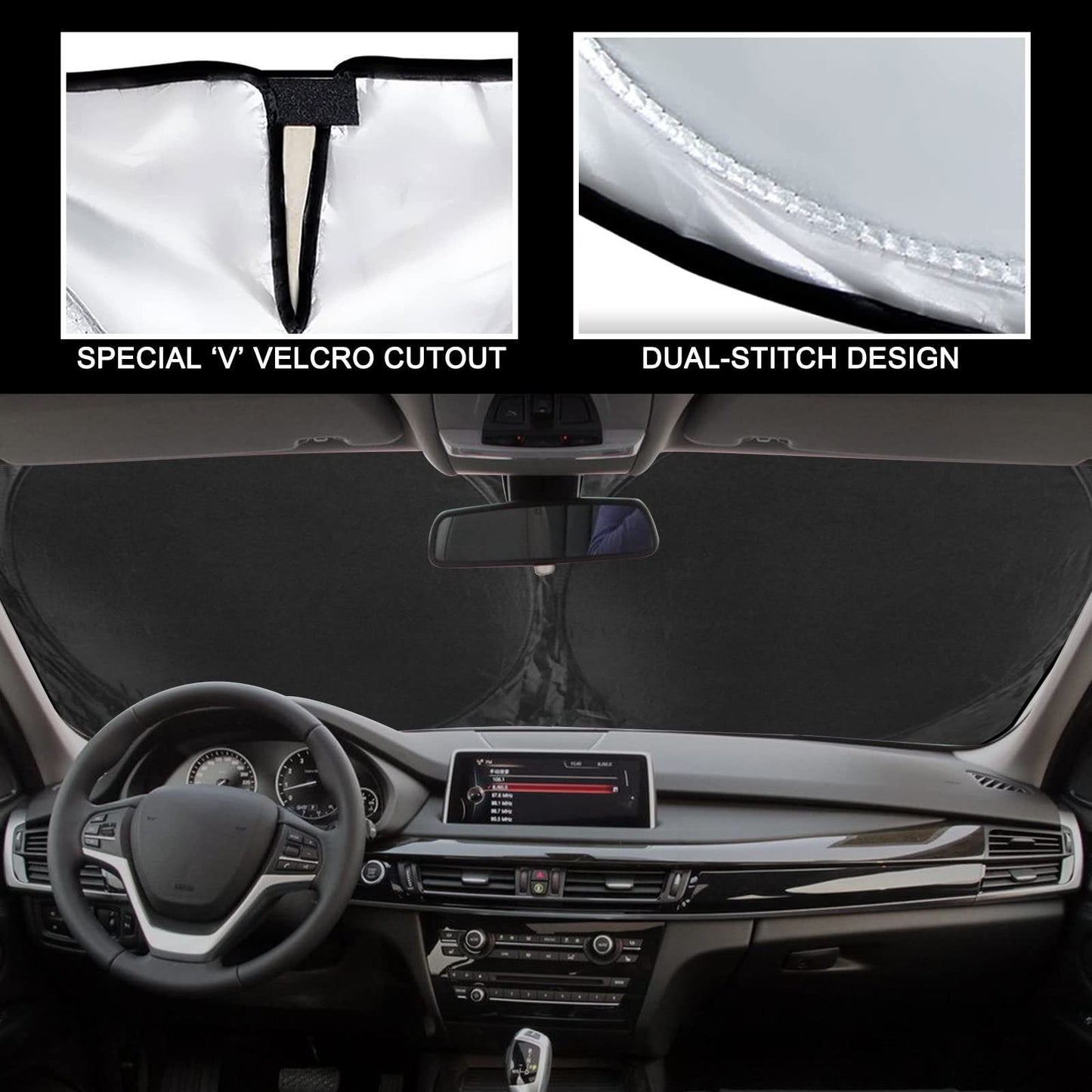 Pare-soleil voiture anti-chaleur sur mesure et efficace