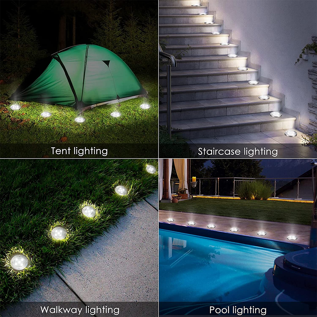 Dekorative Solarlampe für Außenwege (x4) 