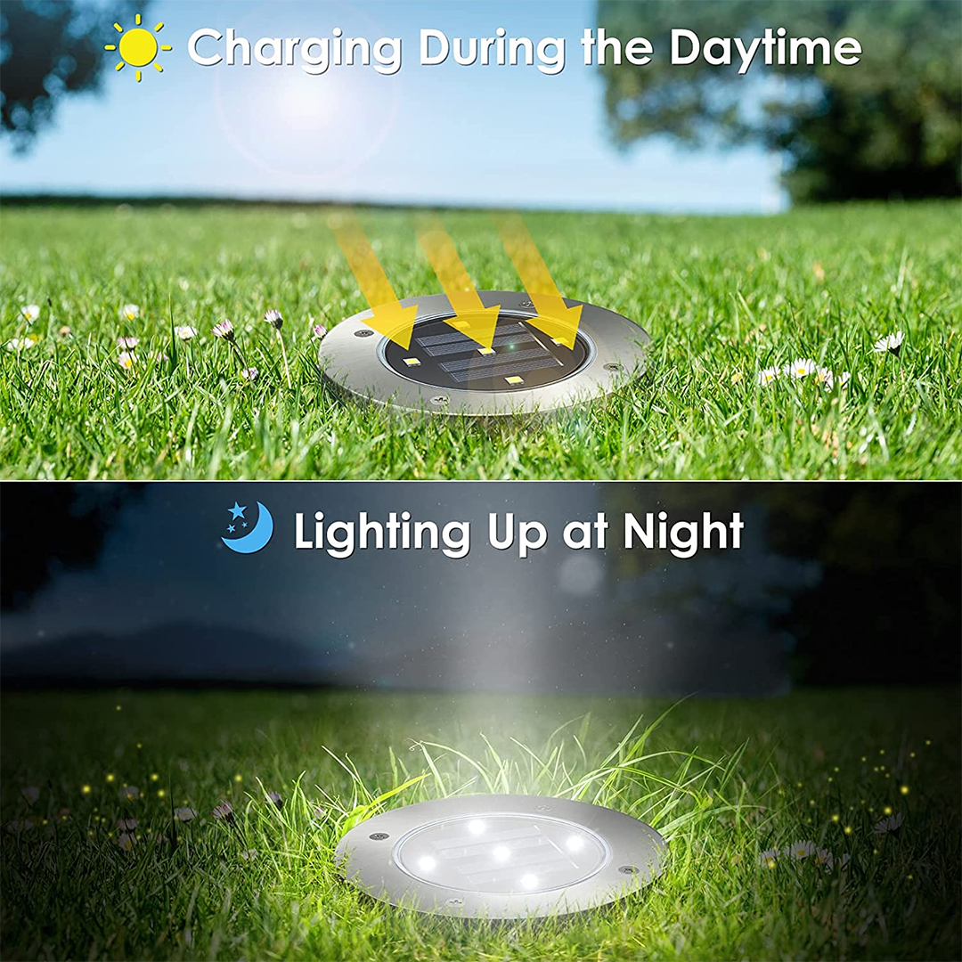 Dekorative Solarlampe für Außenwege (x4) 
