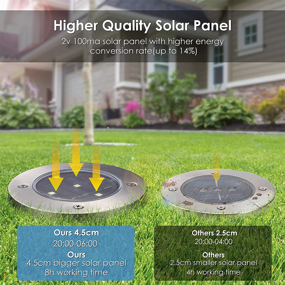 Dekorative Solarlampe für Außenwege (x4) 