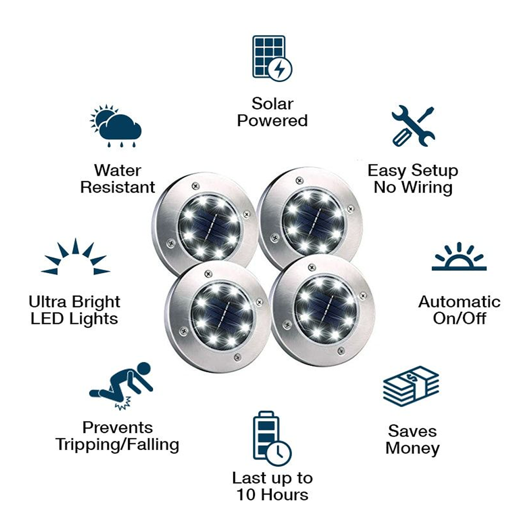 Dekorative Solarlampe für Außenwege (x4) 