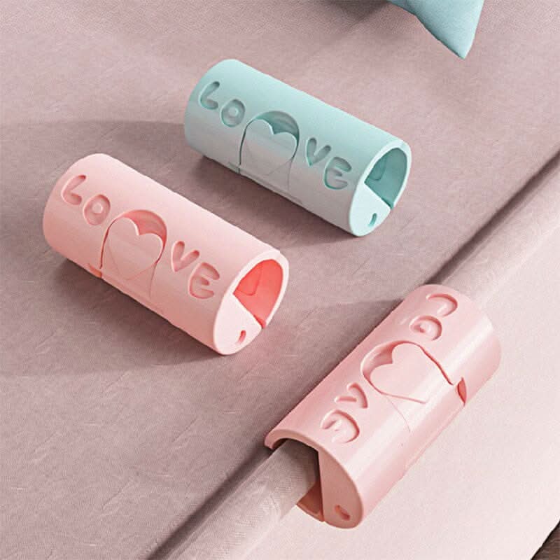 Decorative clips for stretched and securely fixed sheets (x12) 