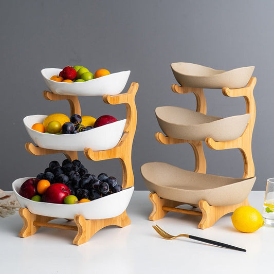 Présentoir à fruits élégant et gain de place