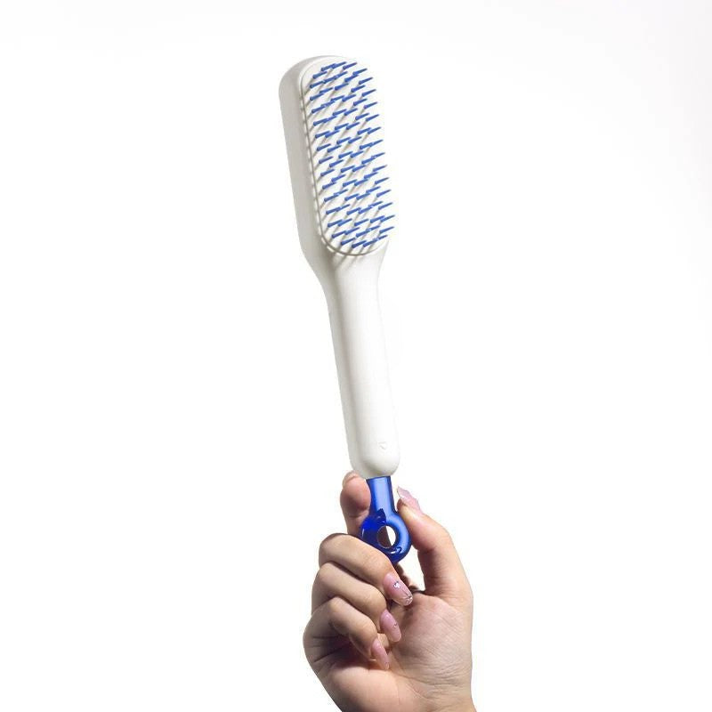 Brosse chauffante lissante pour cheveux doux et brillants