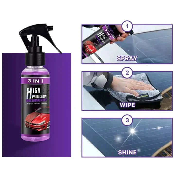 Brillo instantáneo y protección en un solo spray 