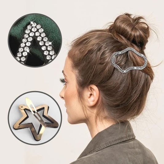 Elegante und glänzende Haarklammern (x4) 