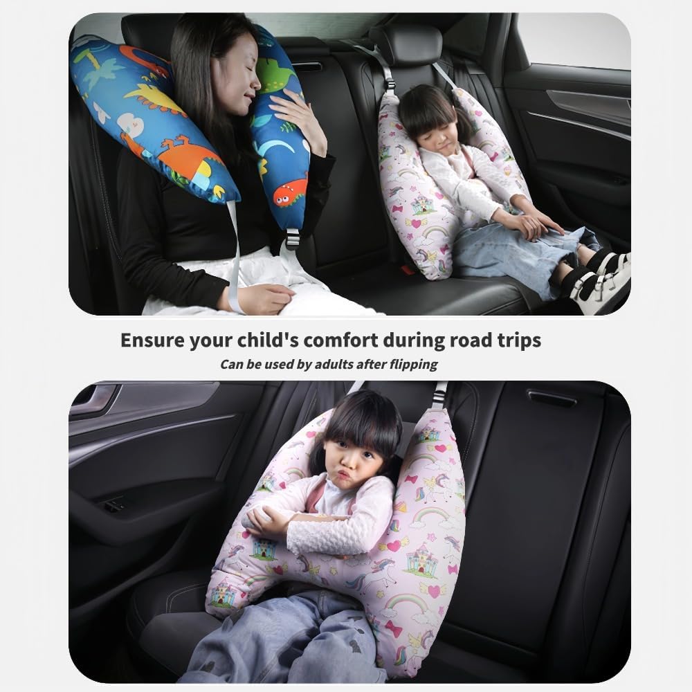 Coussin de voyage enfant avec maintien sécurisé