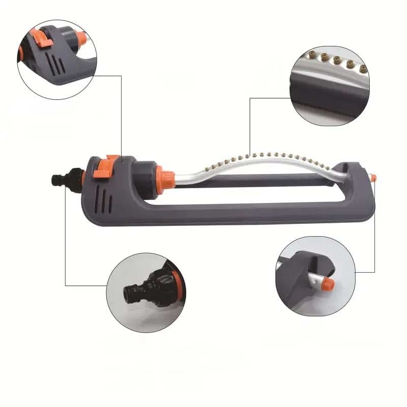 Oscillierender Sprinkler mit einstellbarem Strahl 