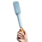 Brosse chauffante lissante pour cheveux doux et brillants