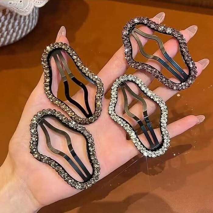 Pinces à cheveux élégantes et brillantes (x4)