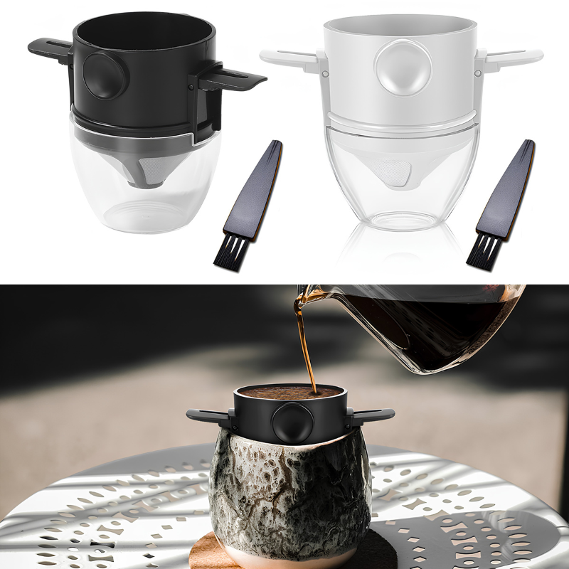 Filtre café pliable et portable – infusion sans papier