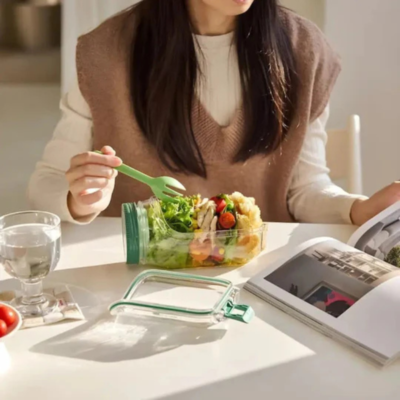 Boîte salade compartimentée – fraîcheur nomade