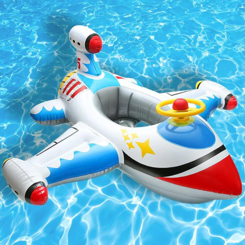 Galleggiante per bambini stile aereo per giocare in acqua 