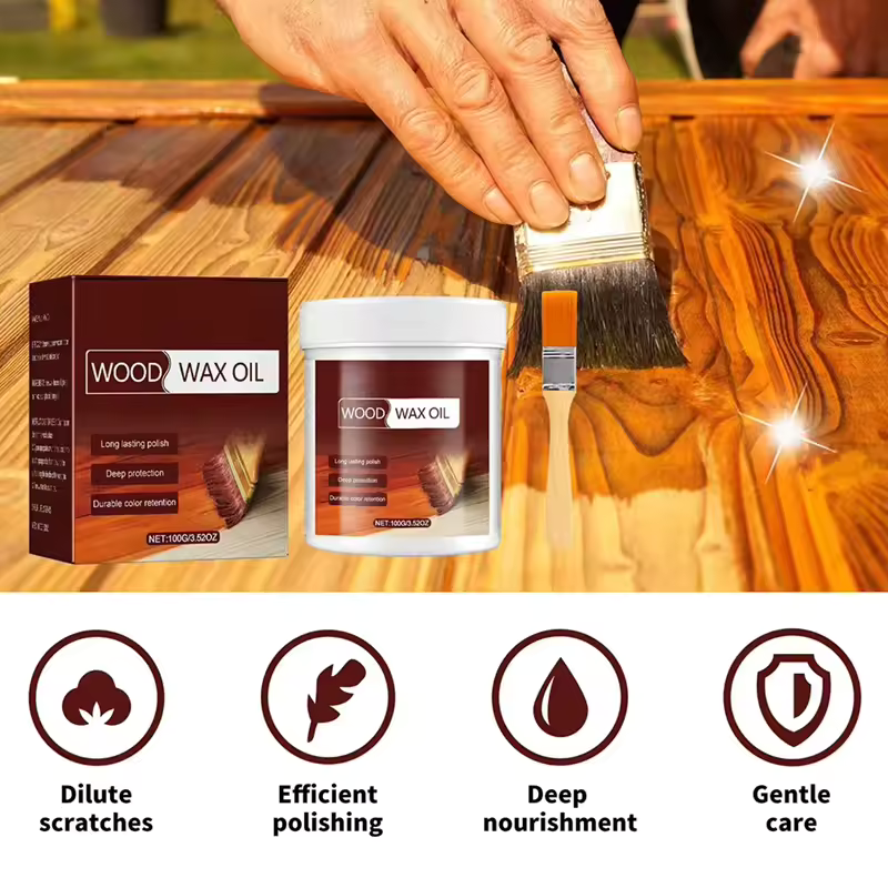Kit de cire bois – entretien et finition soignée