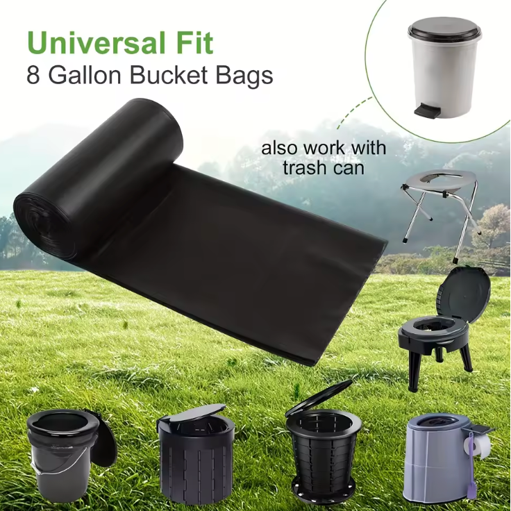 Portable Toilet Refill Kit — 20 Bags + 30 Absorbent Gels 