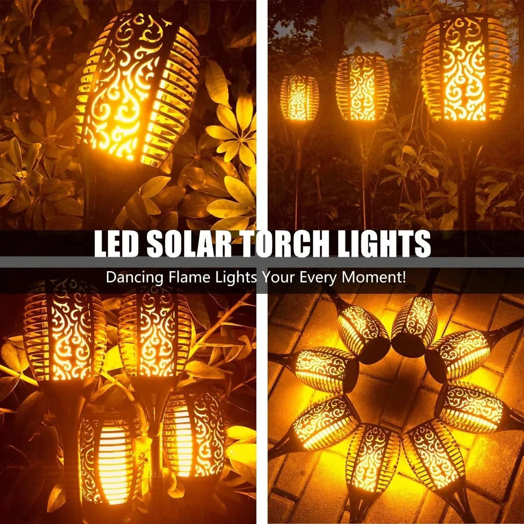 LED solarlampa – Realistisk låga utan eld 