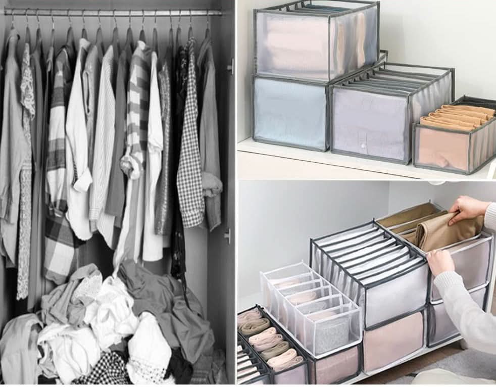 Kit de cajas de almacenamiento para organizar sus cajones (x3) 