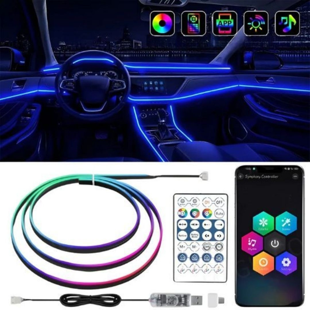Iluminare LED pentru un interior de mașină stilat 