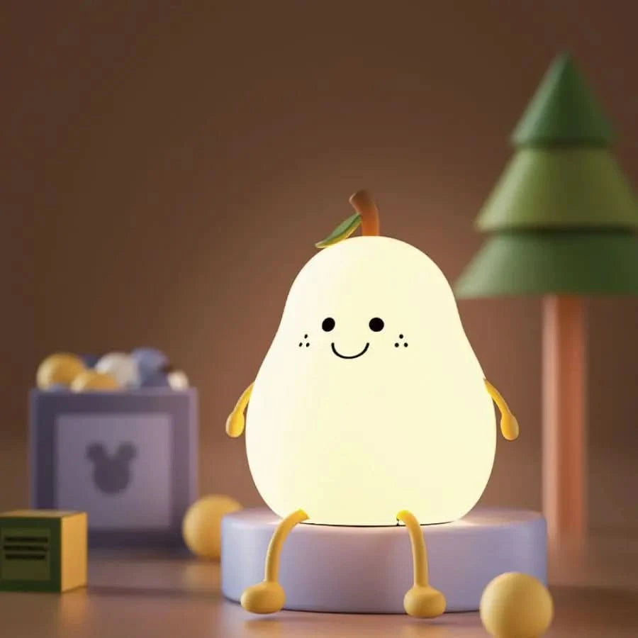 Luz nocturna de silicona recargable para niños 