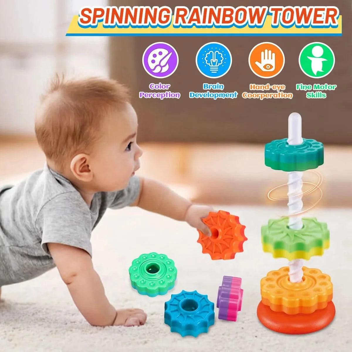 Stacking toy for babies – Awakening and learning 