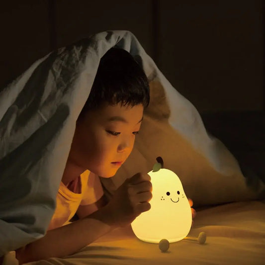 Luz nocturna de silicona recargable para niños 