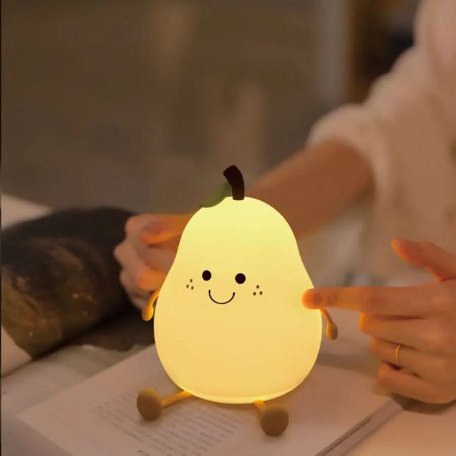 Luz nocturna de silicona recargable para niños 