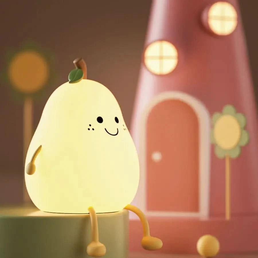 Luz nocturna de silicona recargable para niños 