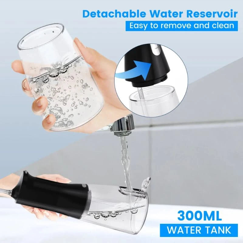 Rechargeable hydropulse for dental care 
