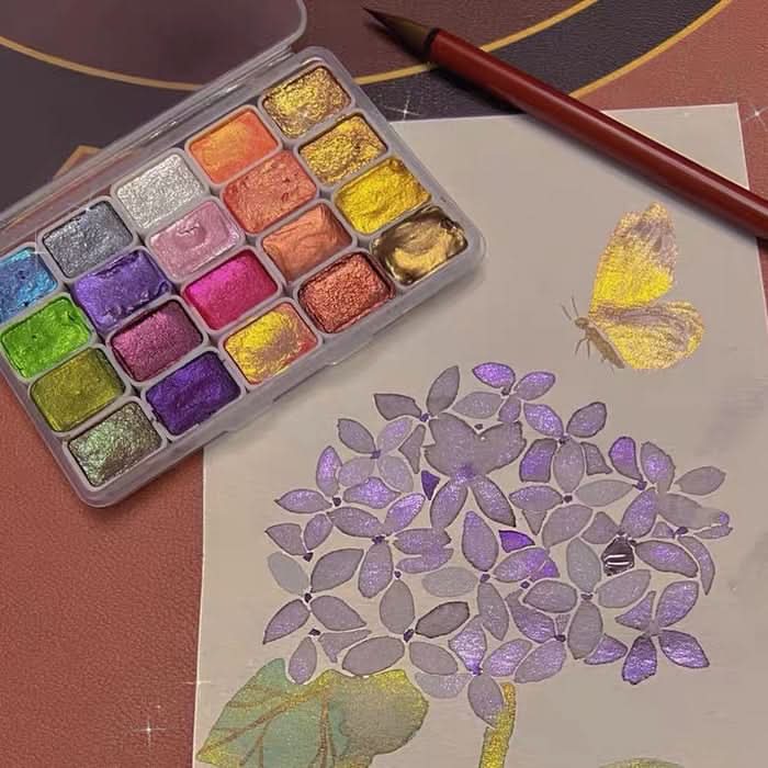 Perlmutt-Aquarell – Intensive Brillanz und strahlende Nuancen 
