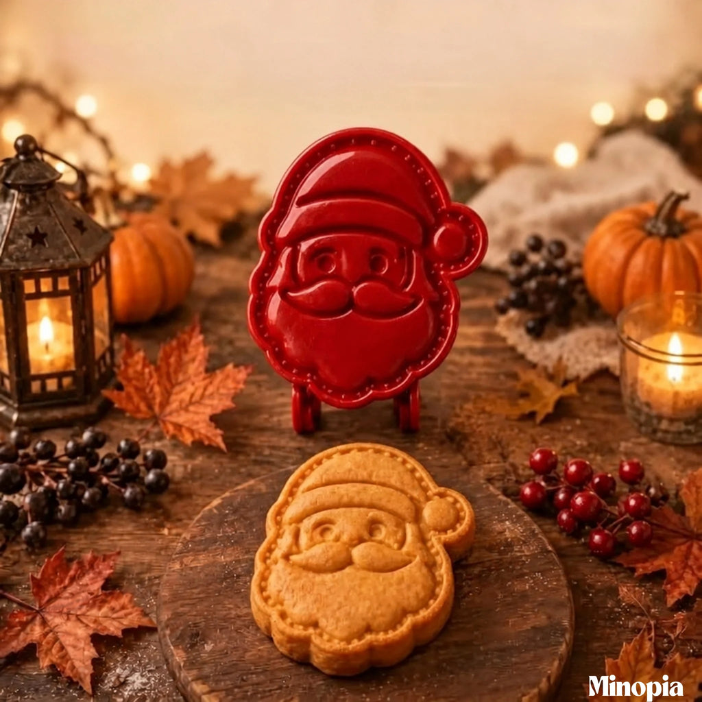 クリスマスのミニお菓子型 – 冬と秋のお菓子作りに、食品グレードの抜き型16種