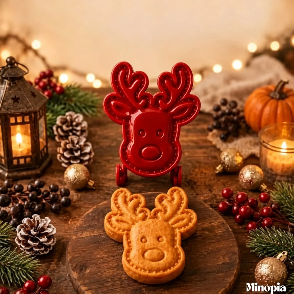 クリスマスのミニお菓子型 – 冬と秋のお菓子作りに、食品グレードの抜き型16種