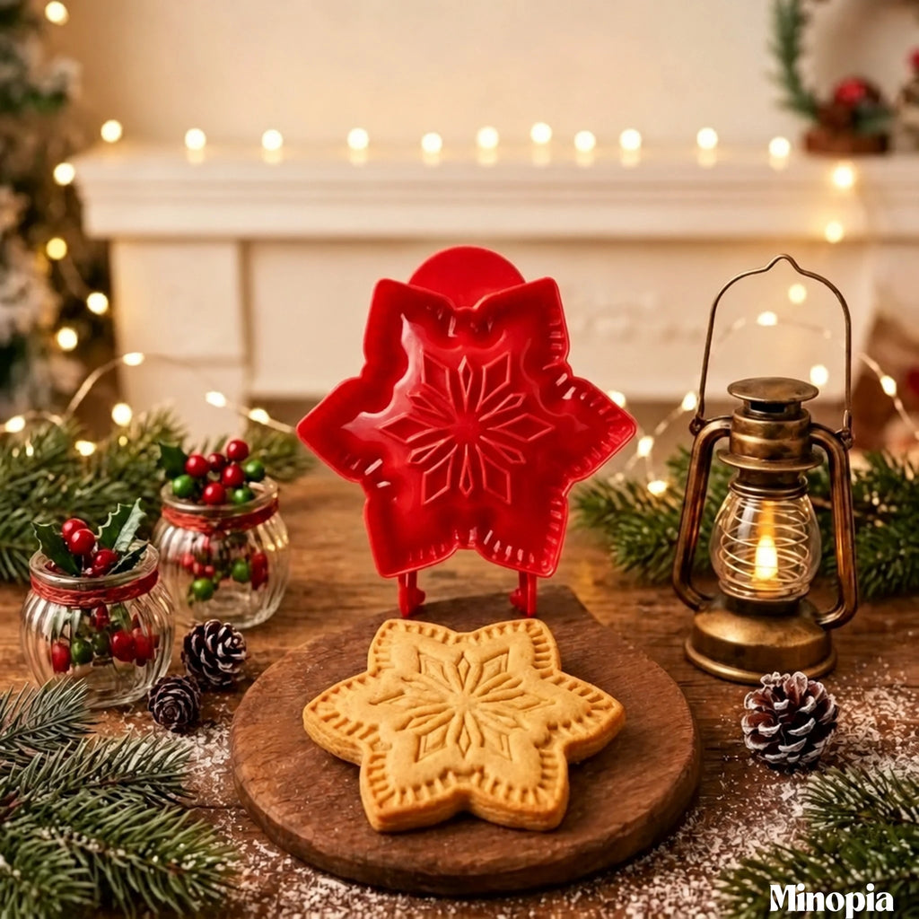 クリスマスのミニお菓子型 – 冬と秋のお菓子作りに、食品グレードの抜き型16種