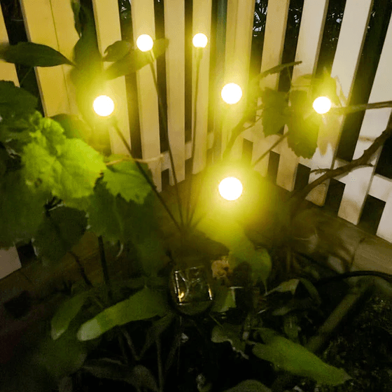 Gartenlampen mit Glühwürmchen 
